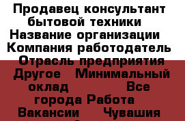 Продавец-консультант бытовой техники › Название организации ­ Компания-работодатель › Отрасль предприятия ­ Другое › Минимальный оклад ­ 27 000 - Все города Работа » Вакансии   . Чувашия респ.,Алатырь г.